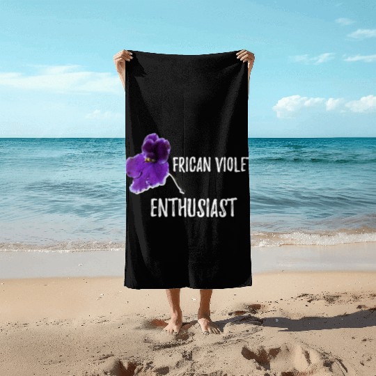 African violet Gardening Beach Towels Best Garden Gift