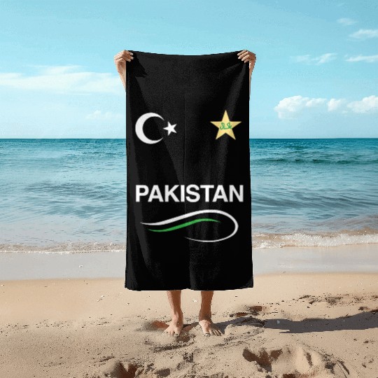 Pakistan Cricket Team Beach Towels Fans Jersey