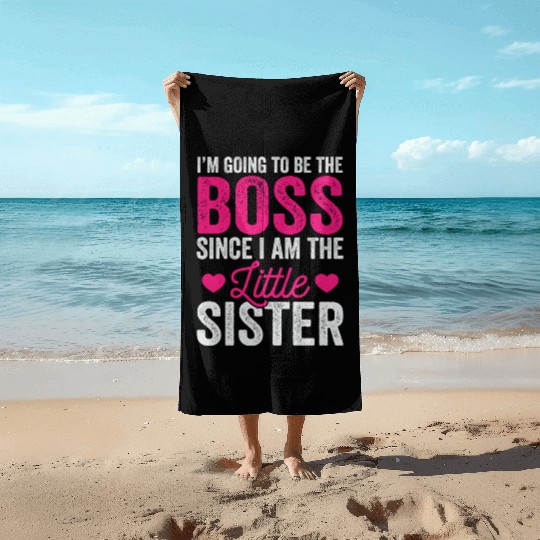 Little Sister Beach Towels, Funny Little Sister Beach Towels