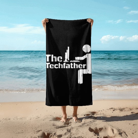 Computer science dad Beach Towels