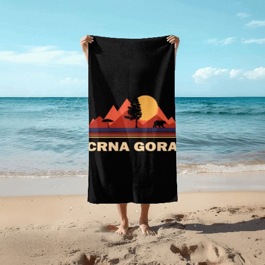 Montenegro Crna Gora Beach Towels