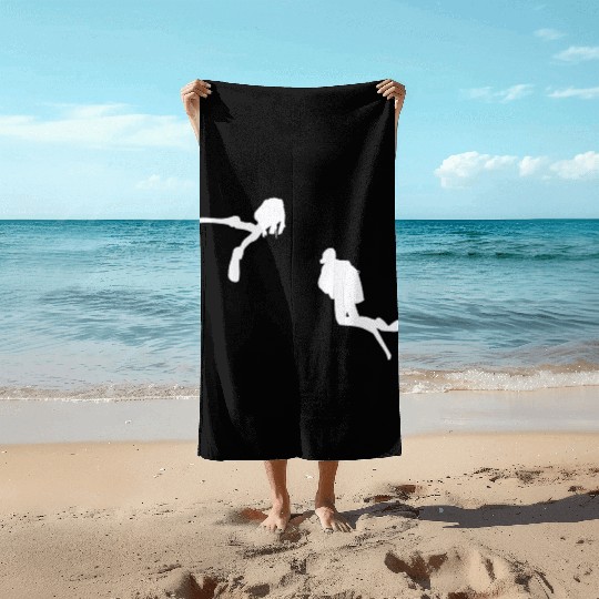 Diver Diving Snorkeling Swimming Goggles Sea Life Beach Towels