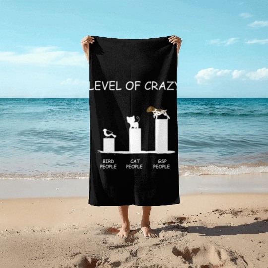 German Shorthair Pointer Gift GSP Funny Beach Towels