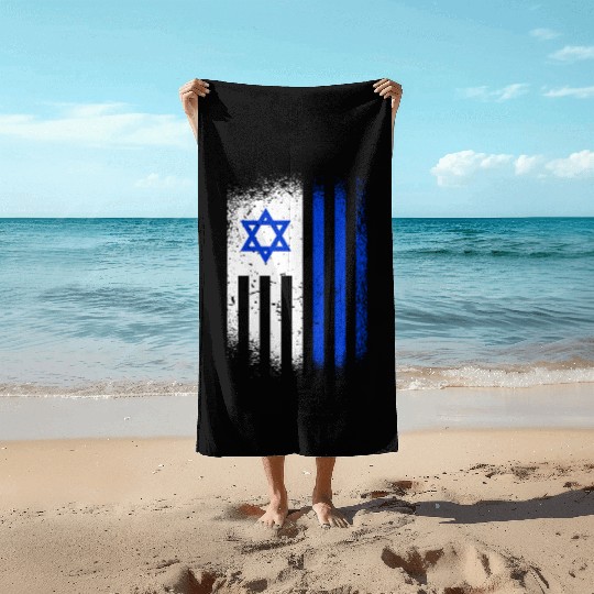 Israel Flags Design / Jerusalem Haifa Tel-Aviv Beach Towels