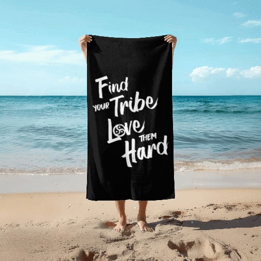 Find Your Tribe - BDSM Triskelion Beach Towels