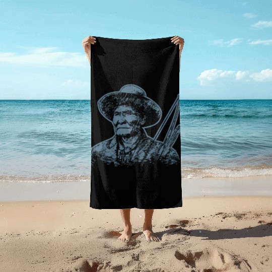 Geronimo Apache Native American Indian Warrior Beach Towels
