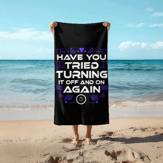 computer science computer scientiest Beach Towels