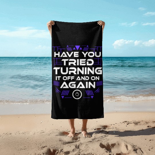 computer science computer scientiest Beach Towels
