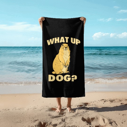 Prairie Dog Groundhog Squirrel Xerini Rodent Beach Towels