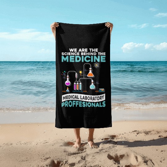 Medicine Laboratory Science Scientist Labor Beach Towels