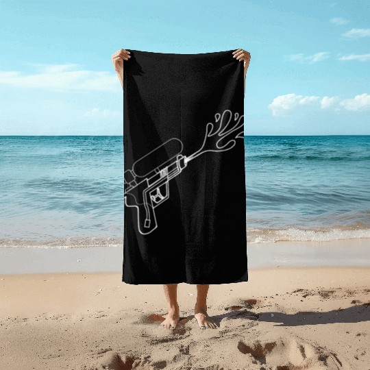 water gun Beach Towels