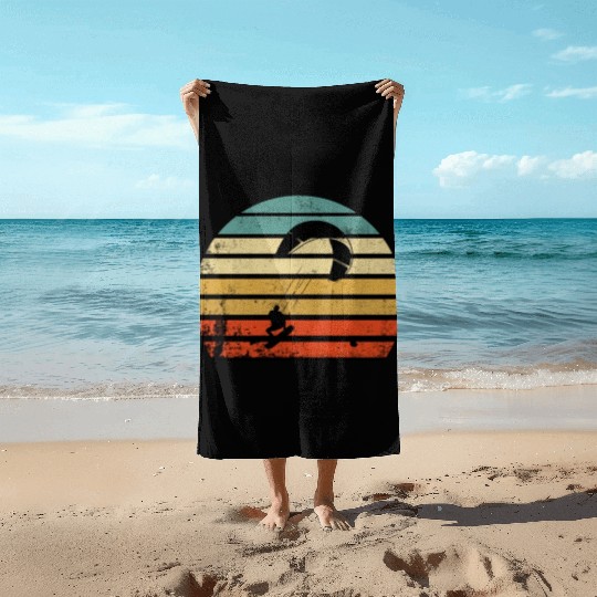 Kite Surfing Wind Sailing Wake Boarding Ocean Gift Beach Towels
