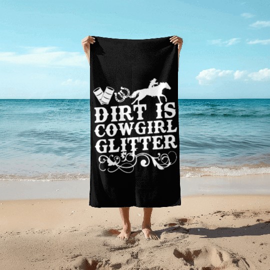 Barrel Race Horse Racer Gift I Barrel Racing Show Beach Towels