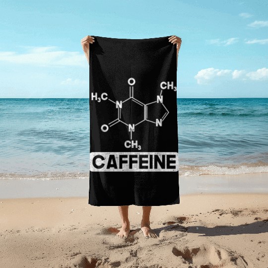 Chemistry Caffeine Beach Towels