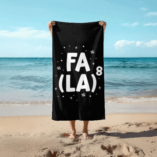 Fa La La Math Teacher Christmas Beach Towels Gift Idea