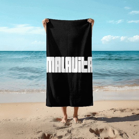 Malavita Mafia Italy gift idea birthday Beach Towels