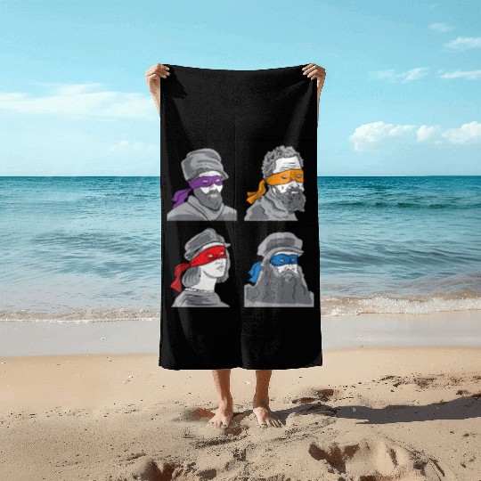 Leonardo Donatello Raphael Michelangelo Gift Beach Towels
