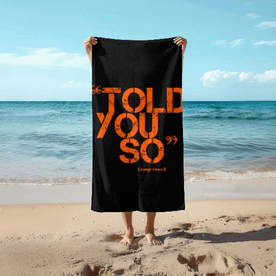ORWELL orange Beach Towels
