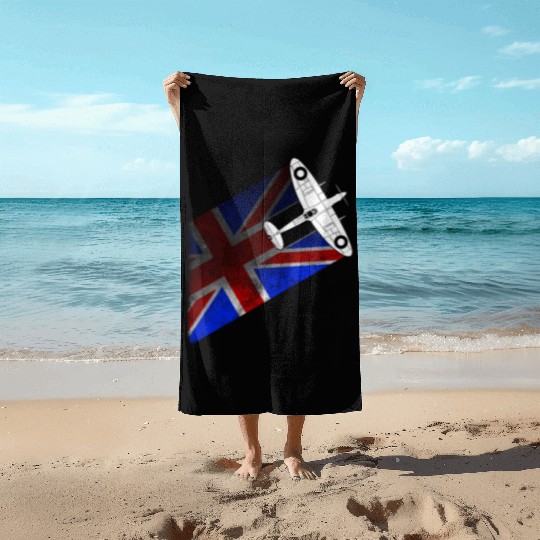 Spitfire UK Flag Mk.1 RAF British WWII Beach Towels