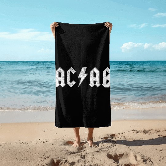 ACAB Punk A.C.A.B. All Cops Antifa Riot Beach Towels