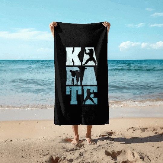 Karate Beach Towels