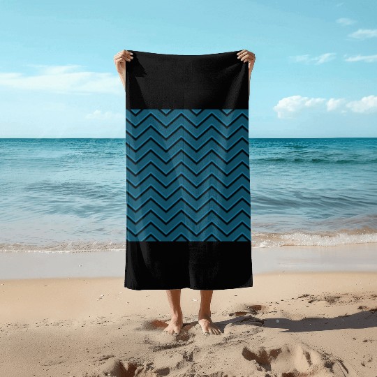 zig zag Beach Towels