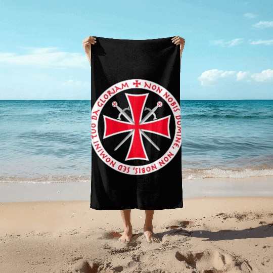 Knights Templar Cross Seal Beach Towels