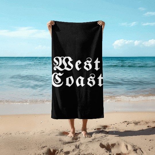 West Coast Fraktur Beach Towels