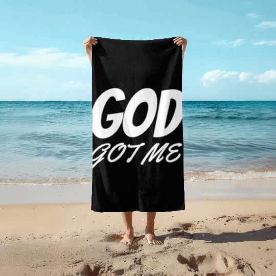 God Got Me - Christian Beach Towels