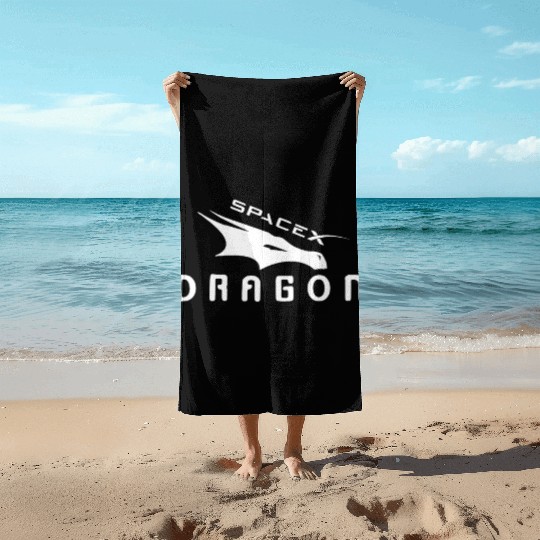 Spacex dragon Nasa Beach Towels