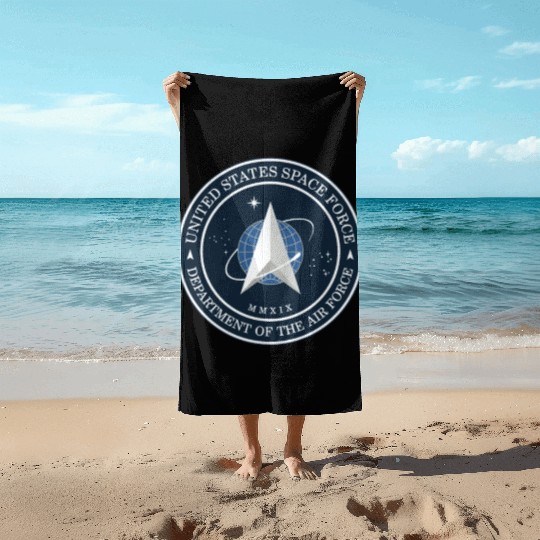 New Space Force Logo 2020 USSF Beach Towels