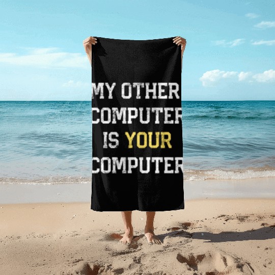 Hacker Hacking Programmer Linux Gift Hackers Beach Towels