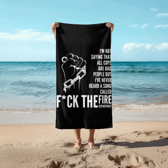 ACAB Black Lives Matter, End Police Brutality Beach Towels