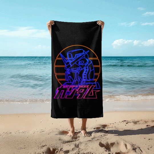 gundam rx 78 Beach Towels