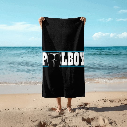 Poolboy Pool Boy, Swimming Pool - Lifeguard gift Beach Towels