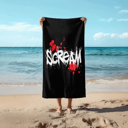 scream Beach Towels