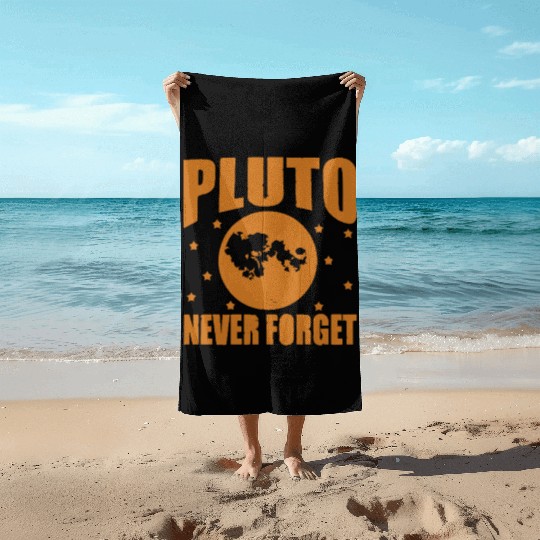 Pluto Never Forget Beach Towels