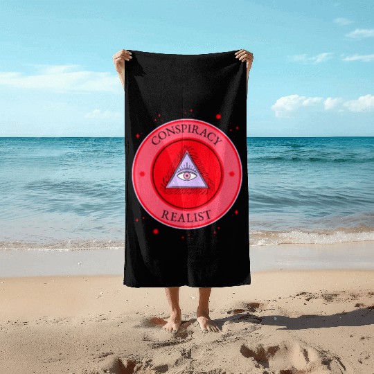 conspiracy realist for conspiracy theorists free t Beach Towels