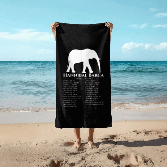 Hannibal Barca World Tour - Carthaginian Empire Beach Towels