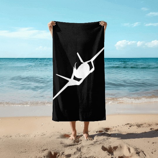 F-35 Lightning II Military Fighter Jet Aircraft Beach Towels