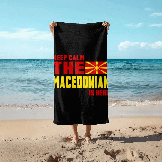 Keep Calm Macedonia Design / Gift Idea Beach Towels