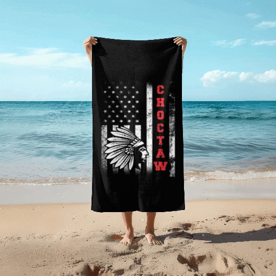 Choctaw Flag US USA Native American Indian Gift Beach Towels