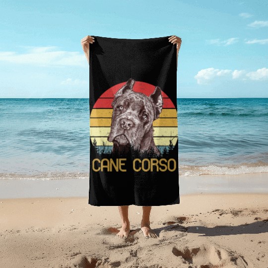 cane corso - cane corso gift Beach Towels