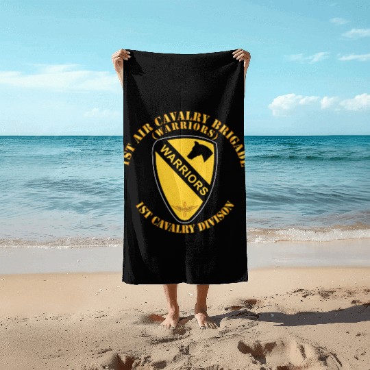 Army 1st Air Cavalry Bde Warriors 1st Cav Division Beach Towels
