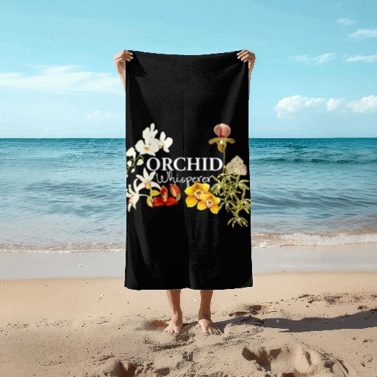 Orchid Whisperer Beach Towels I Love Orchids Beach Towels