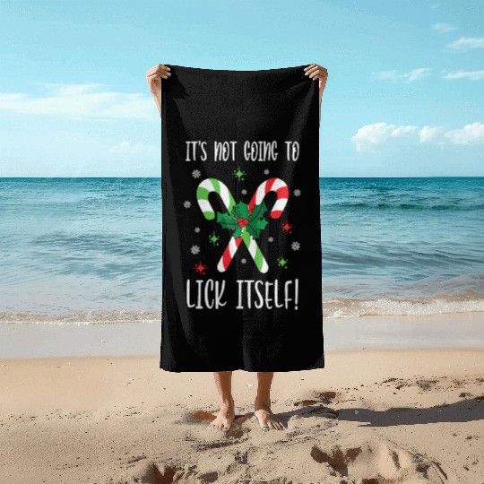 Its Not Going to Lick Itself Xmas Beach Towels