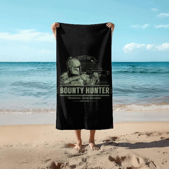 Boba Fett and son Bounty hunter Beach Towels