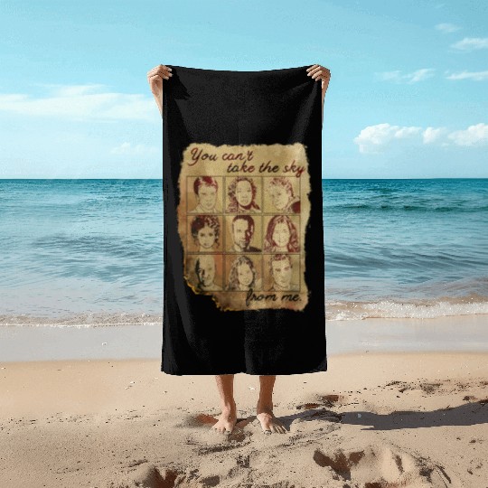 Firefly Burned Poster Beach Towels