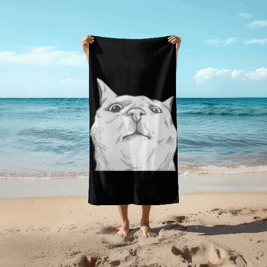 Cat Dad Cat Lover Catmom Cat Mom Cats Beach Towels