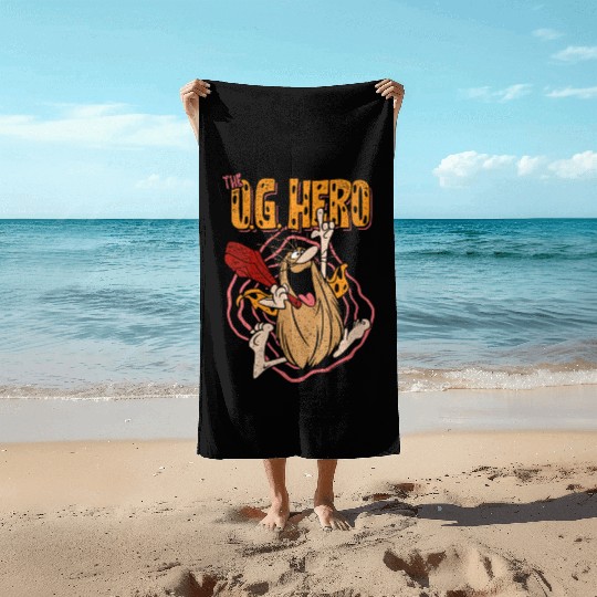 Captain Caveman Og Hero Gift Beach Towels